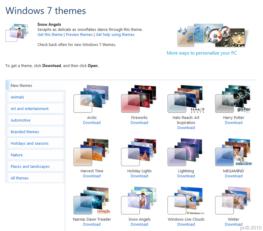 windows 7 themes download